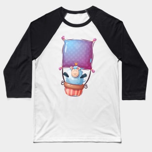 Blue Sheep King Baseball T-Shirt